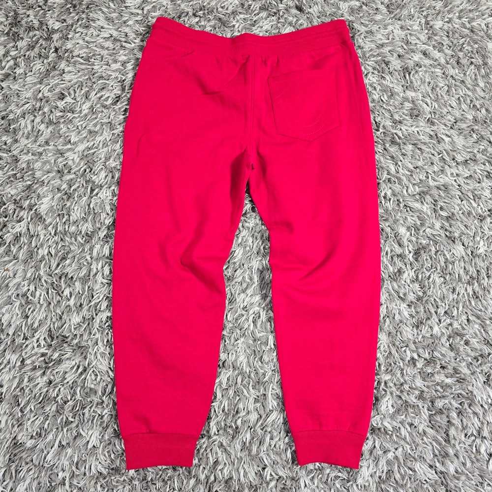 True Religion Mens Jester Red Shine Arch Classic Jogger Sweatpants XL 107629 NEW - Picture 8 of 9